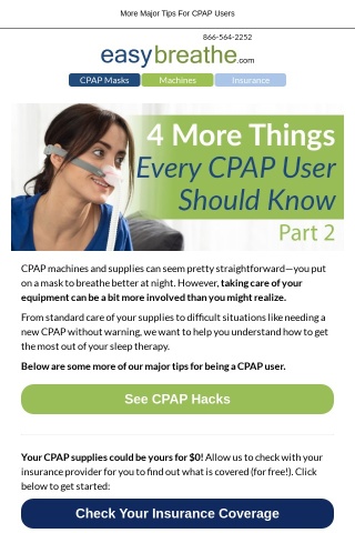 Here Are 4 (More) Tips Every CPAP User Should Know