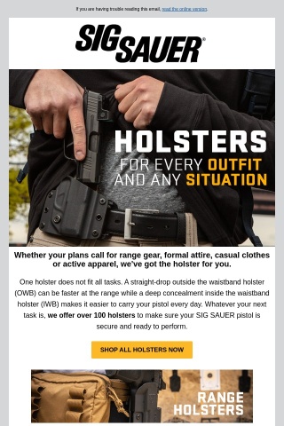 Holsters for Every Outfit, Any Situation