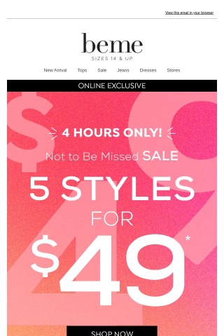 Breaking News🚨 5 For $49* BIG SALE is Here!