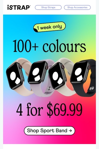 1 week only: your exclusive Sport Band offer