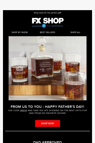 Last Chance to Save 15% on the Father's Day Sale!