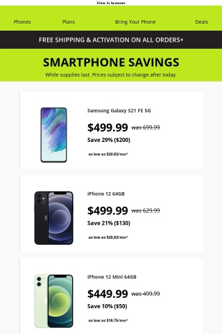 Up to $200 off smartphone savings 🔥