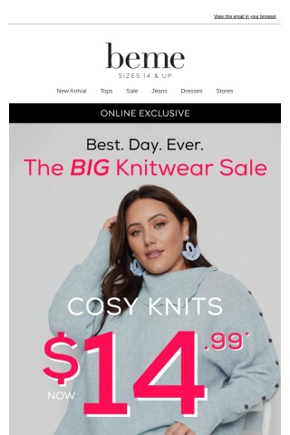 Biggest $14.99 Knitwear Sale is Live💥