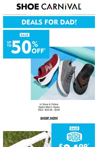 Great deals for dad up to 50% Off!
