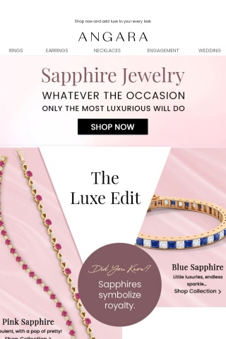 Sapphire Jewelry: The Luxury You Deserve ✨