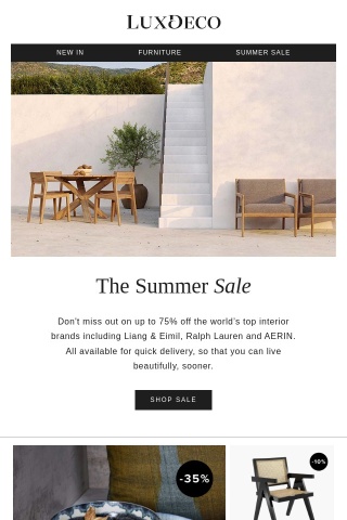 Don't miss out on up to 75% off in The Summer Sale
