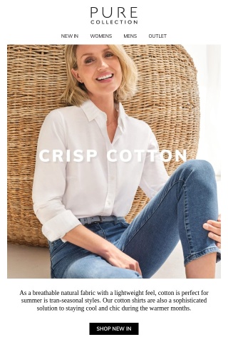 Stay Cool & Chic in Crisp Cotton