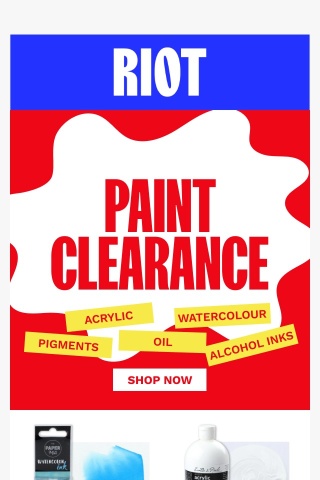 💥  Deals of the week! Paint Clearance prices from $1