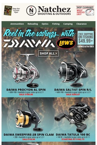 Reel in the Savings with Daiwa & Lew's