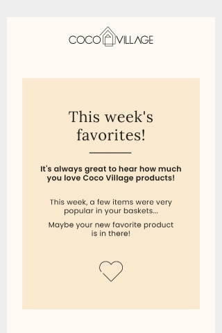🌟 The favorites of the week 💌