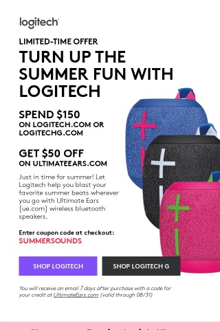Turn Up The Summer Fun With Logitech