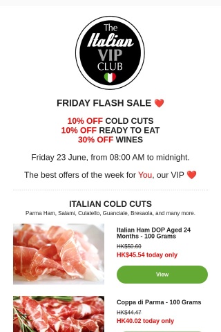 Friday Flash Sale  ❤️  10% Cold Cuts & Ready to Eat  | Don't miss out!