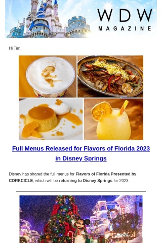 NEWSLETTER: Flavors of Florida, Christmas Parties and MORE
