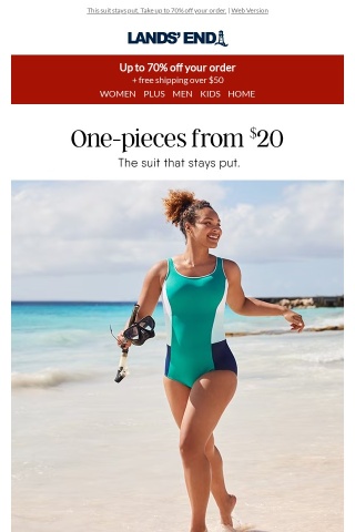 One-piece swimsuits from $20: Best of Swim Sale
