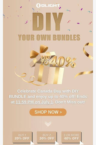 Canada Day Special: Up to 40% Off!