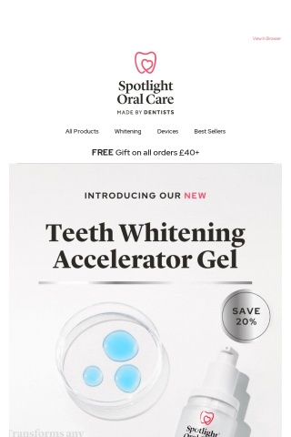 Say hello to our NEW Teeth Whitening Accelerator Gel ✨