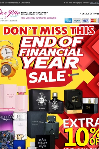 Don’t Miss This EOFY Sale! Extra 10% Off Storewide