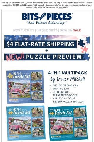 $4 Shipping + Shop NEW Multipack Puzzle Sets