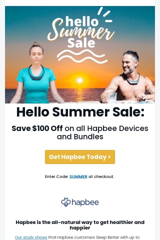 ☀️ Summer Sale - SAVE $100