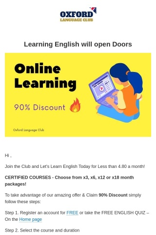Learning English will open Doors