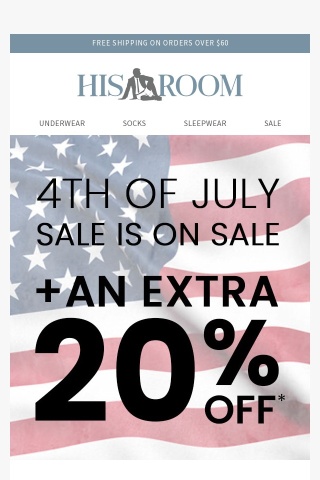 Stars, Stripes, and Savings: Enjoy an Extra 20% Off!