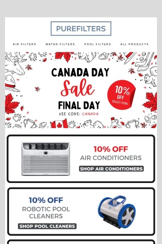 Don't Miss Out: Canada Day Sale Ending Soon! 🇨🇦