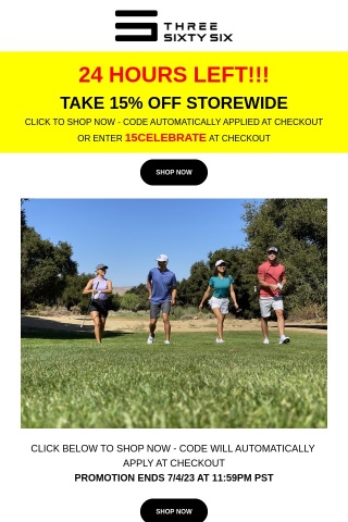 🇺🇸 Celebrate Independence Day with 15% Off ⛳