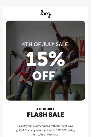 Flash 4th of July Sale!