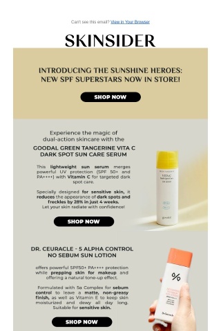 Sun-Sational News: Introducing Our Hot New SPFs for Ultimate Skin Protection!