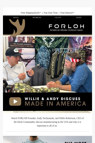 Willie & Andy Talk Made in America  |  Summer Savings on Now