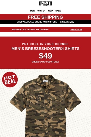 $49 Breezeshooter Shirts!