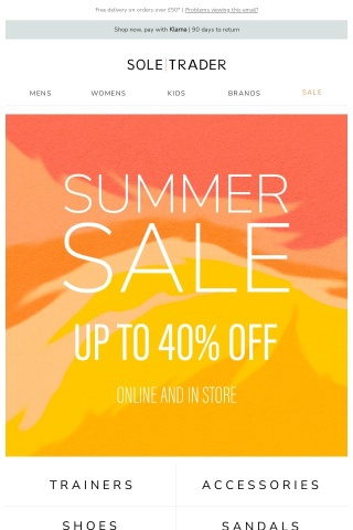 😍💸 Don't miss out: Up to 40% off our Summer Sale!!