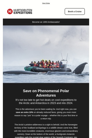 Summer Sail: Save an Extra 10% on Polar Adventures!