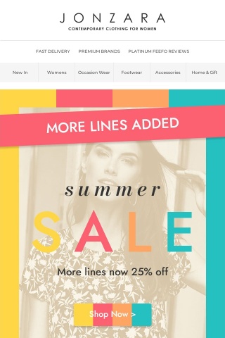 Summer Sale Continues