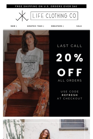 LAST CALL: The 20% Off Sale Ends Soon!