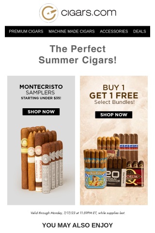 Free Montecristo White box + more deals