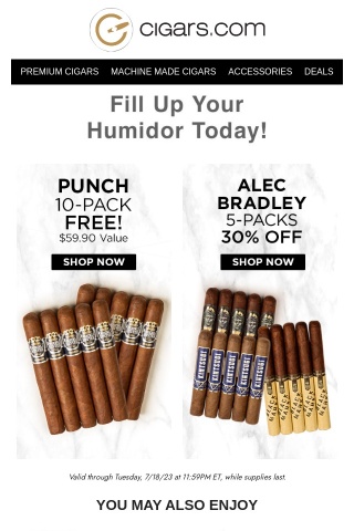 Free Punch 10-pack + more deals
