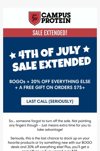 Discount + BOGO Sale EXTENDED!