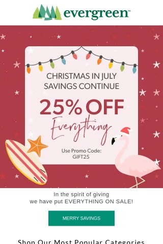 Our gift to you! 🎁 25% OFF EVERYTHING 🎁