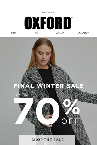 Shop the Final Winter Sale | Up to 70% Off