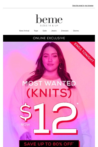 What you need now: $12 Knitwear 🤗