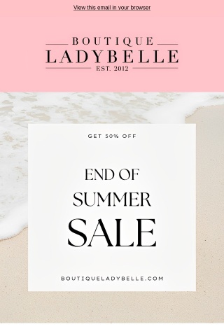 End of Summer Sale is here🤩
