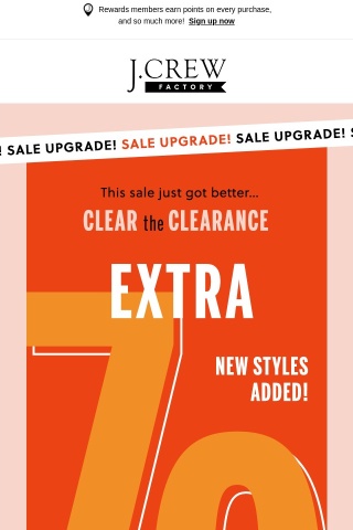 NEW STYLES ADDED 🤩 Extra 70% off clearance with more styles to shop!