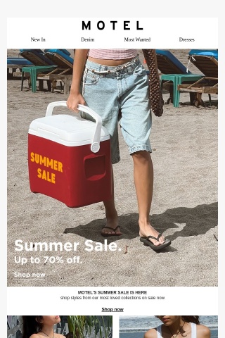Summer Sale. Up To 70% off