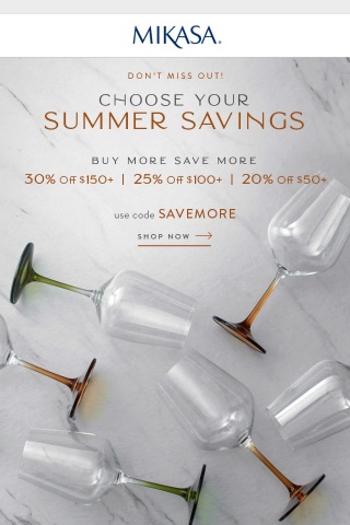 Three Ways to Save: Up to 30% Off!