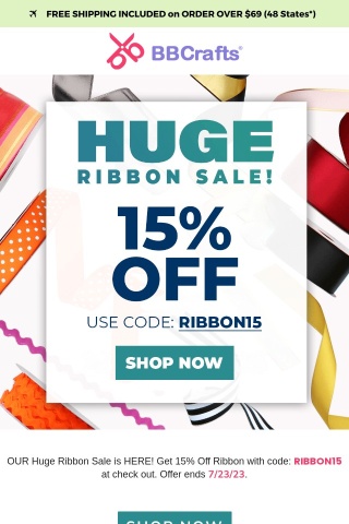 💜 15% Off Ribbons! Big Sale Now Live 💜