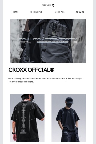 Croxx Offical - Weekly Techwear Brand Pick