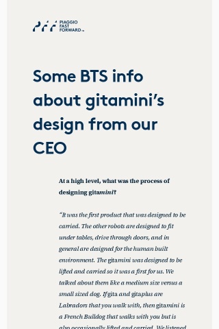 Hear from our CEO about gitamini’s design