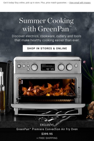 Introducing the NEW GreenPan Premiere Convection Air Fry Oven