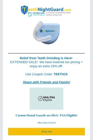 😁 Custom Teeth Grinding Guards 🌟HSA + FSA Eligible + Discount on Custom Dental Guards!